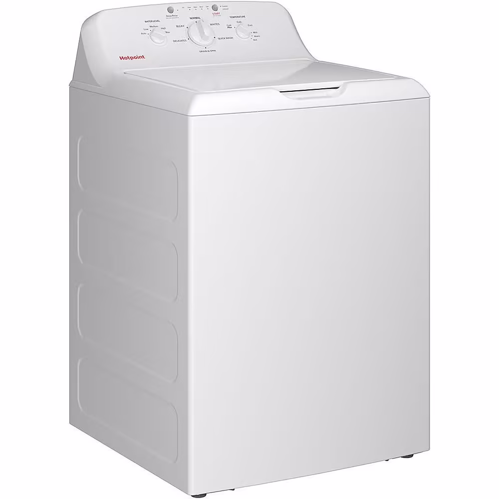 Hotpoint 4 cu ft High Efficiency White Top Load Washing Machine with Cold Plus