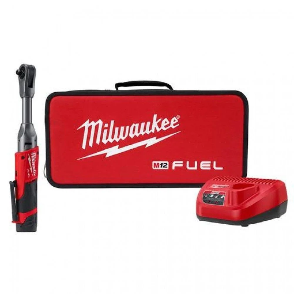 Milwaukee 2560-21 M12 FUEL 3/8'' Extended Reach Ratchet 1 Battery Kit