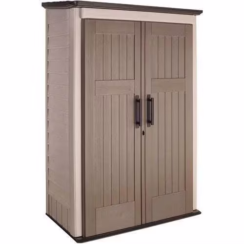 Rubbermaid Outdoor Storage Shed, 52 Cu.Ft., Weather-Resistant, Lockable Doors