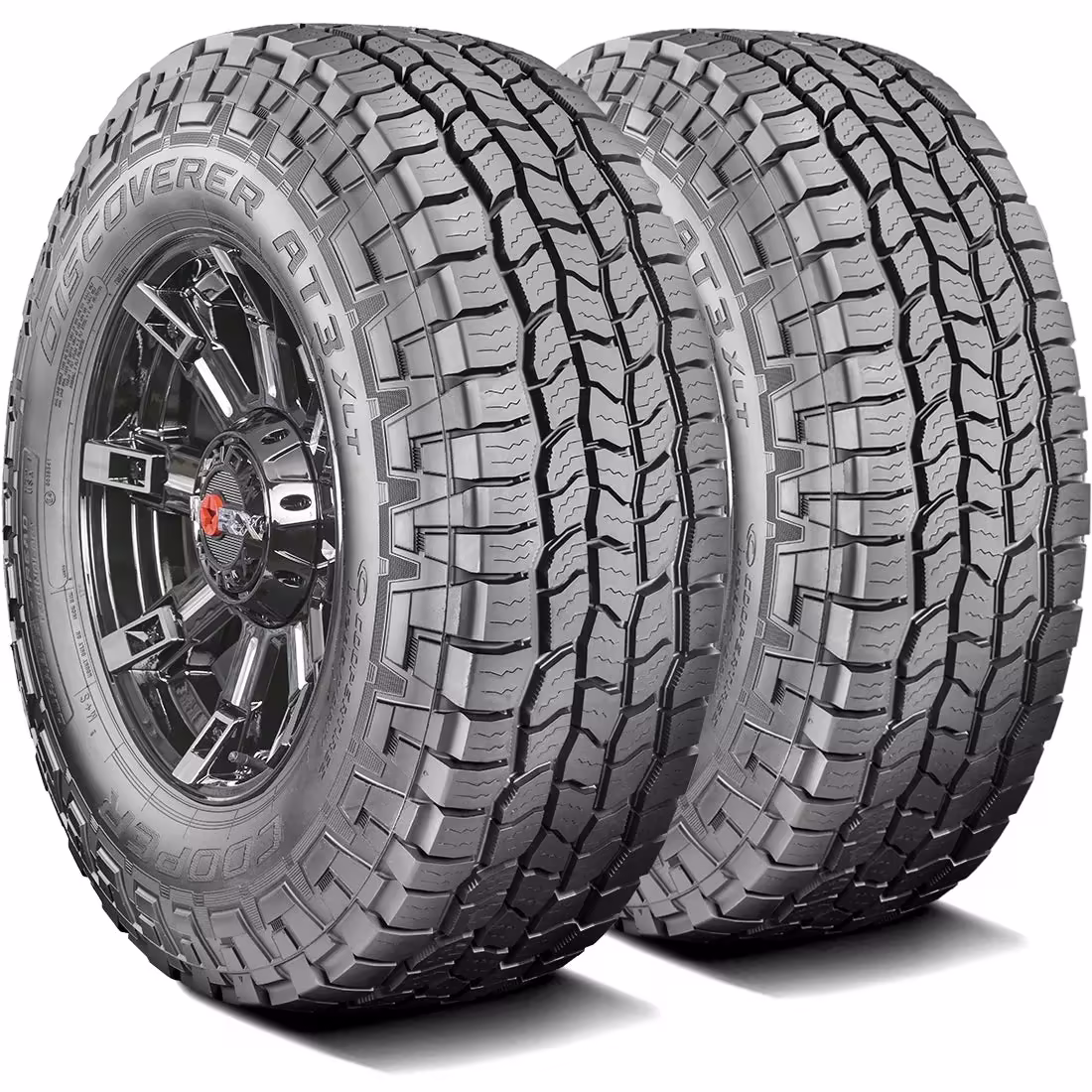 Pair of 2 (TWO) Cooper Discoverer AT3 XLT LT 285/60R20 125/122S E 10 Ply A/T All Terrain Tires