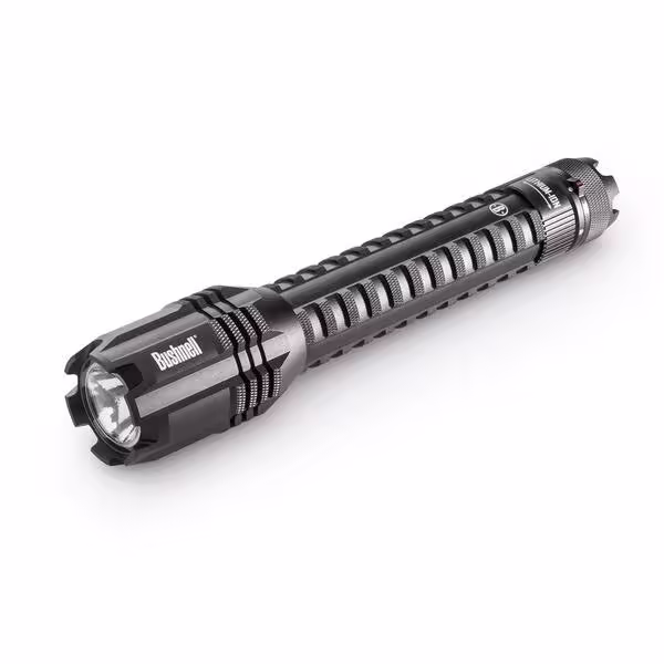 Bushnell PRO 1500 Lumen Rechargeable LED Flashlight, Aerospace Grade Aluminum, 3 Modes, Micro USB Charging