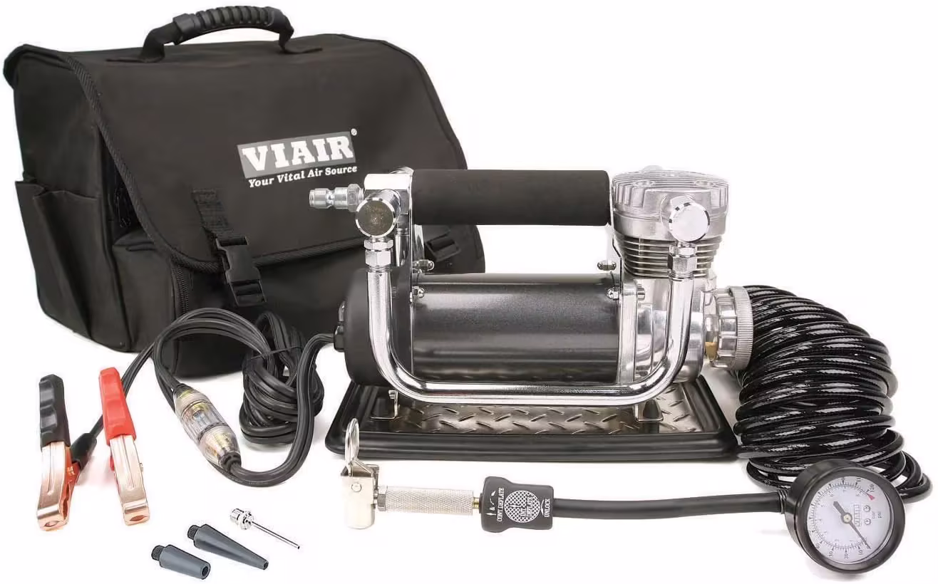 440P - 44043 Tire Inflator Portable Heavy Duty Offroad Air Compressor for Large Trucks & Jeeps | 12V On/Offroad Tire Pump Air Compressor, 150 PSI, up to 37" Tires, Alligator Clips