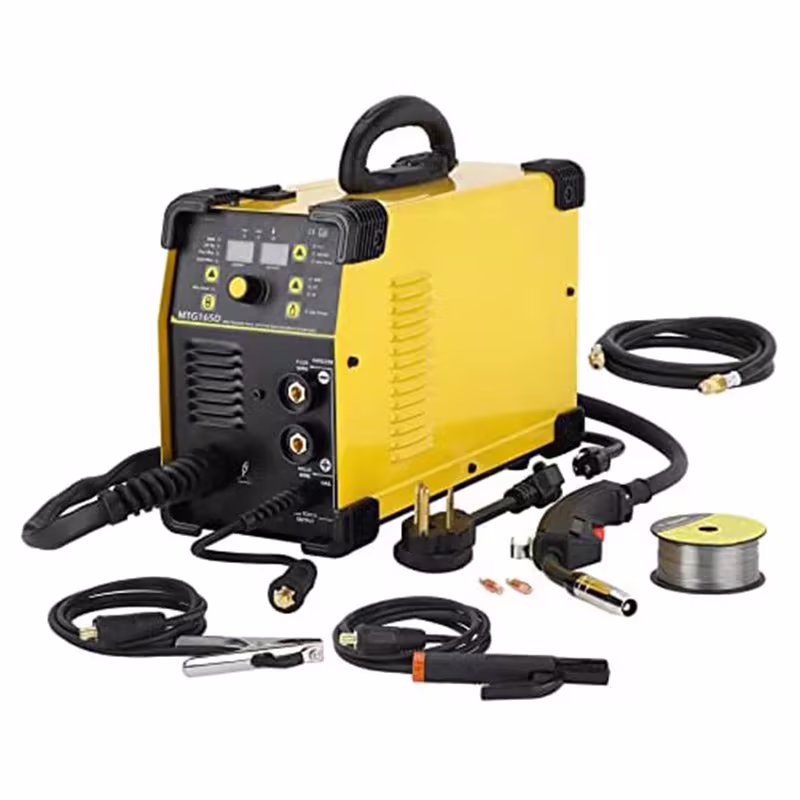 Lift Tig Arc Welding Machine, Dual Voltage 110 220V Gas Gasless Lift Tig Stick Wire Welding Machine (MTG165D)