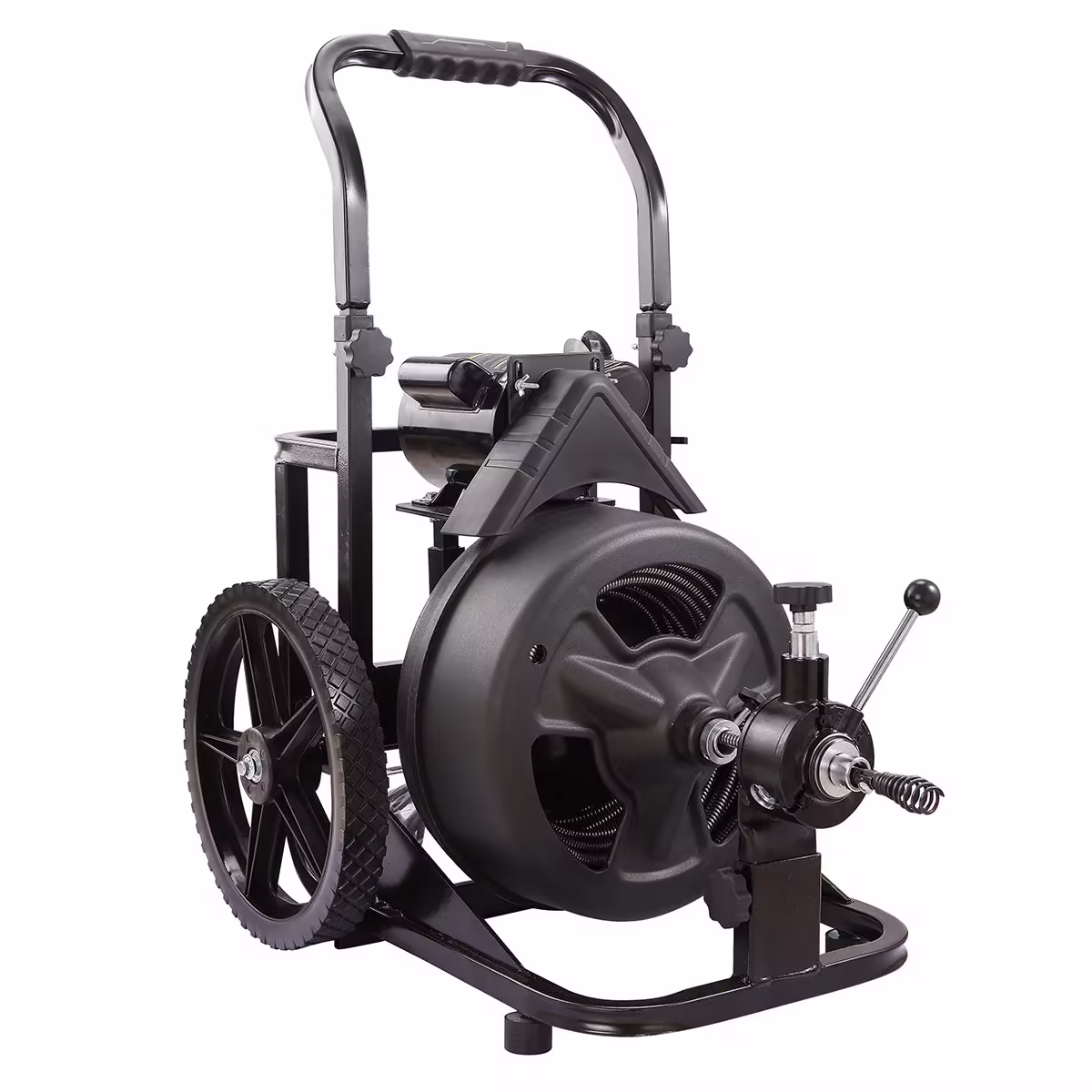 XtremepowerUS 45078 45078 Drain Snake Commercial w/Attachments 100' Electric Sewer
