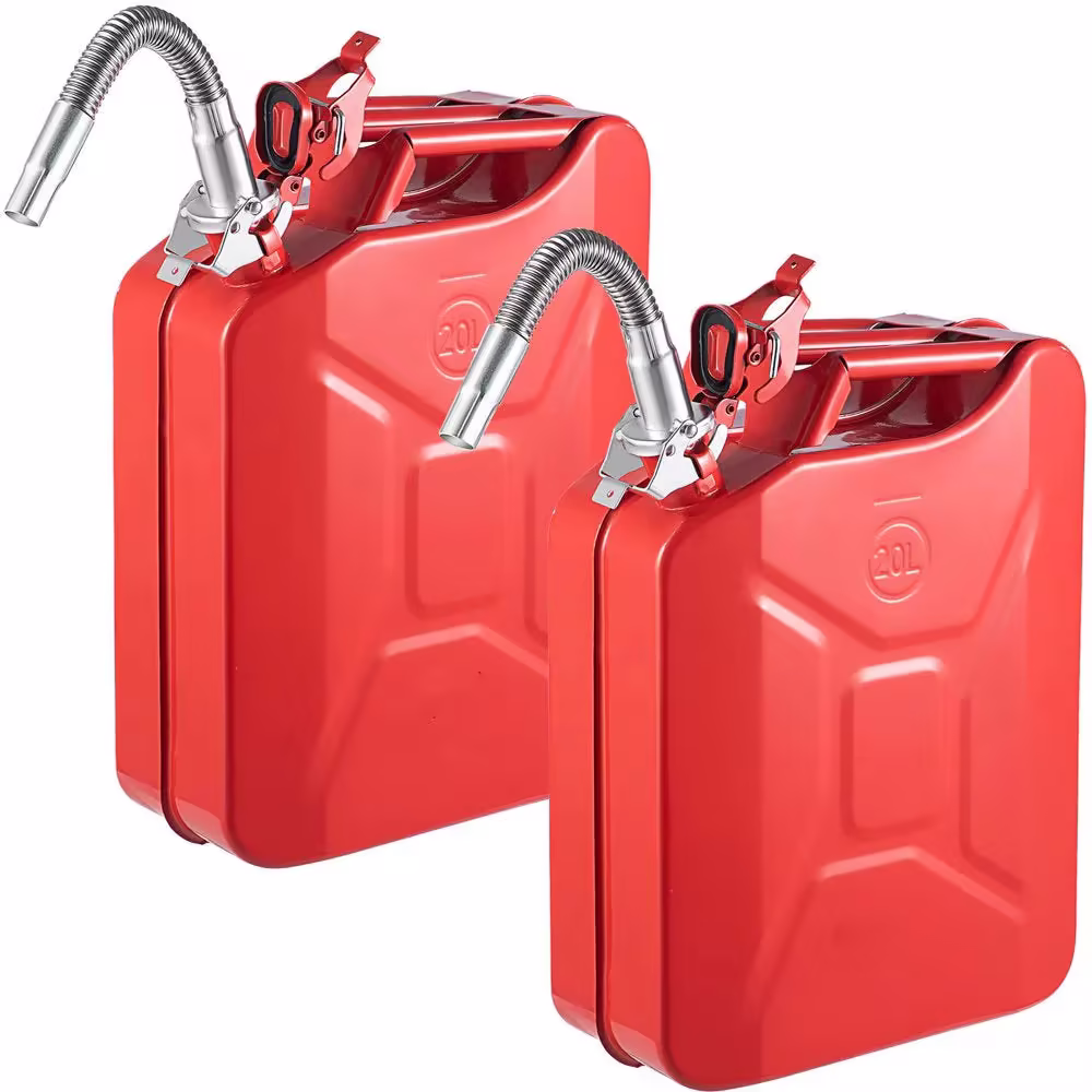 VEVOR Jerry Fuel Can with Flexible Spout System, 5.3 Gallon/20 L