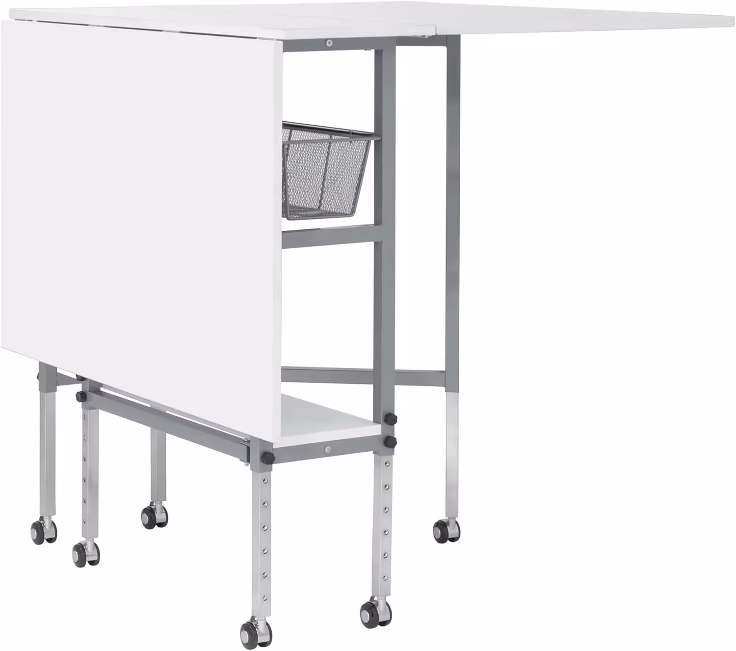 Sew Ready Hobby Cutting Table, 58.75"x36.5", White/Silver