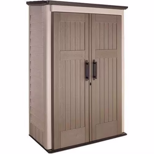 2025 Rubbermaid Outdoor Storage Shed, 52 Cu.Ft., Weather-Resistant, Lockable Doors