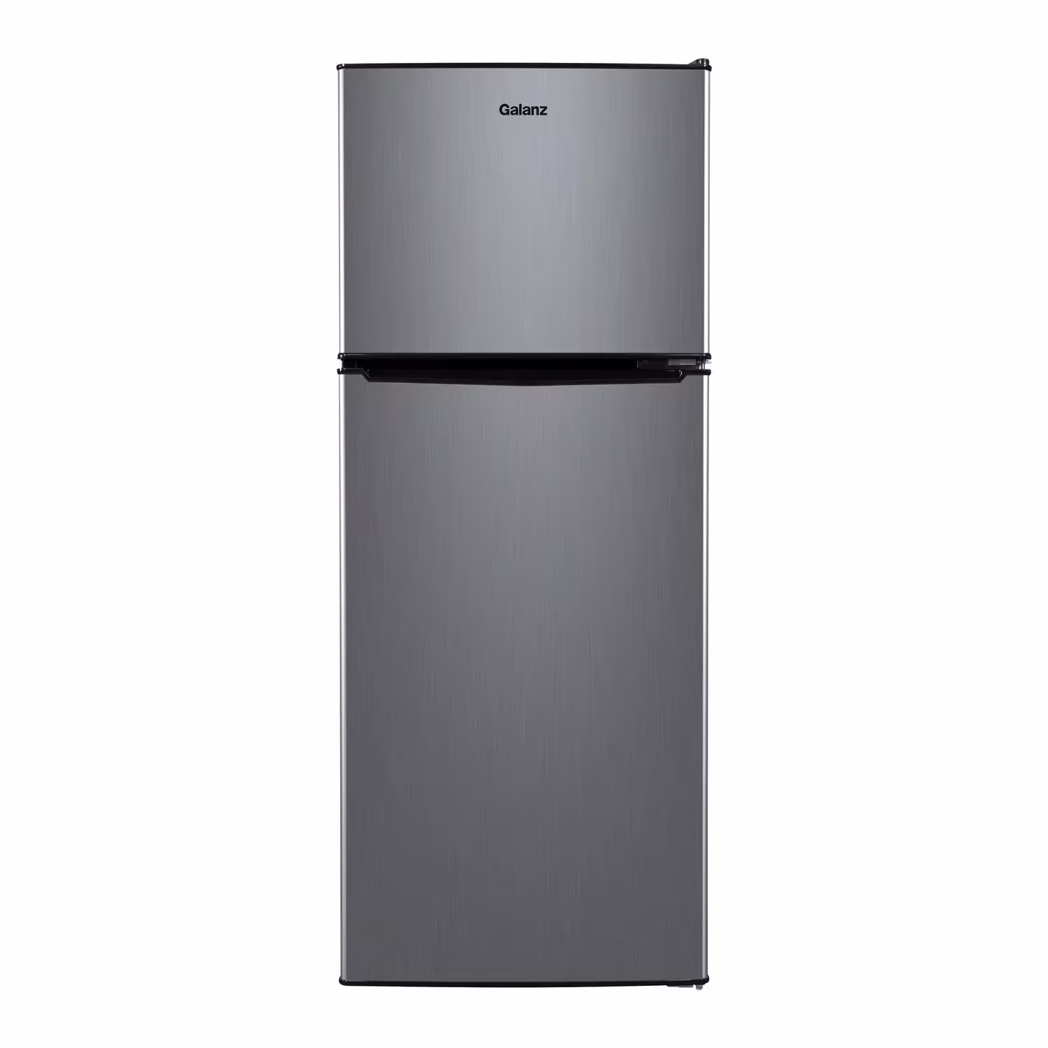 Galanz 4.6. Cu ft Two Door Mini Refrigerator with Freezer, Stainless Steel