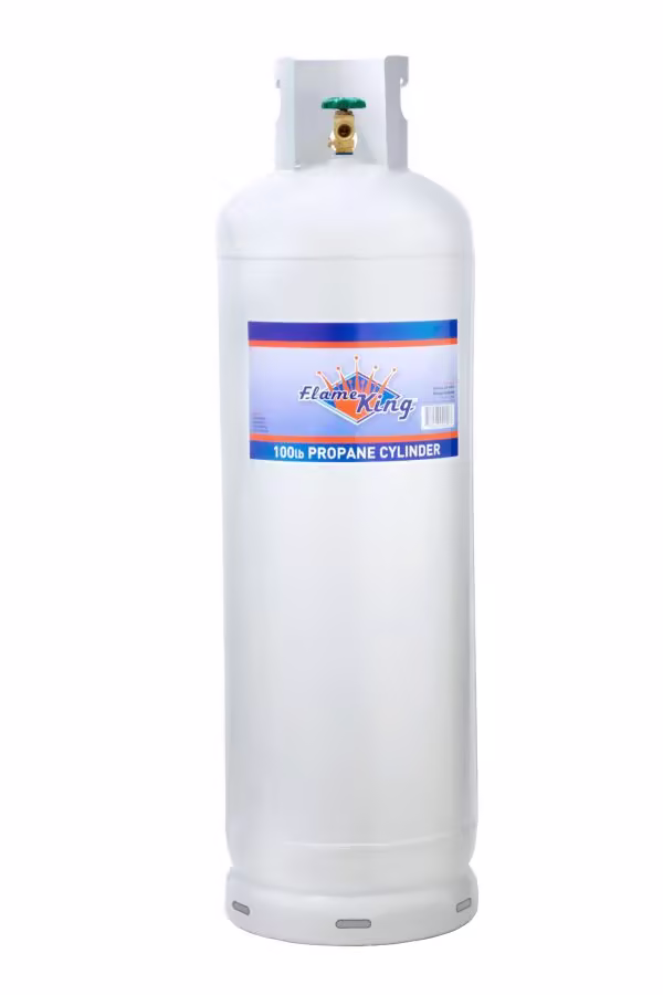 100 lb Steel Propane Cylinder POL Valve (Ships Empty)