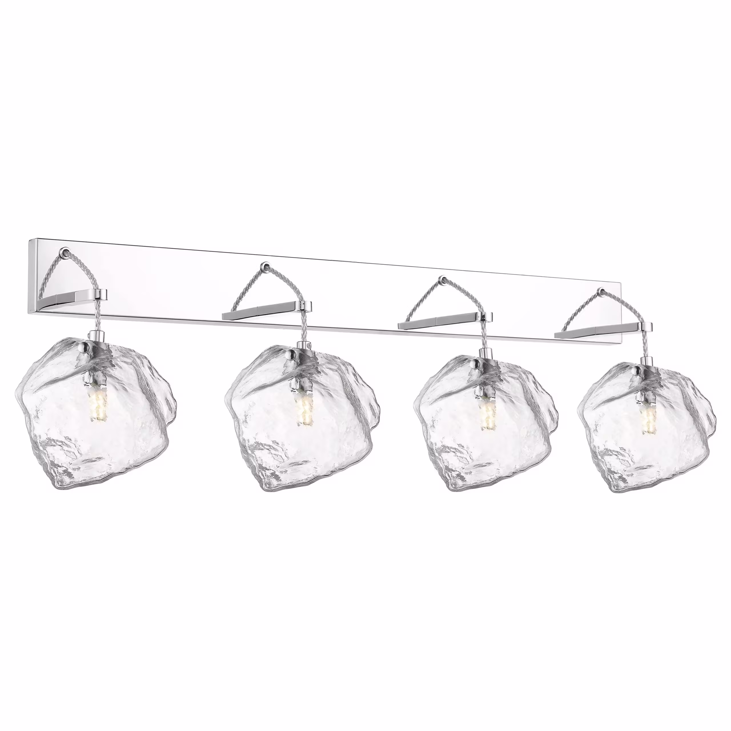 63131LED'sP-MSS/CLR 4 Light Wall / Vanity in Mirrored