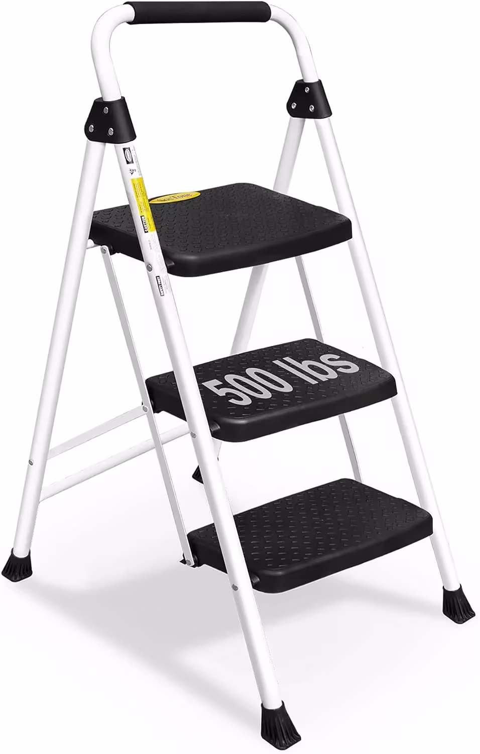 SocTone 3 Step Ladder, Folding Step Stool for Adults with Handle, Lightweight