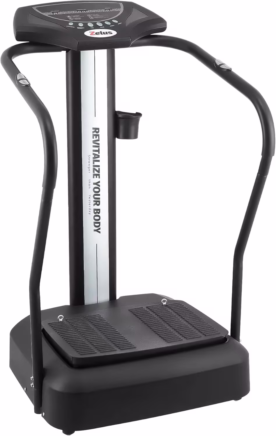 Whole Body Vibration Plate, 500W Vibration Plate Exercise Machine with 99 Levels 3 Preset Modes & 2 Resistance Bands, Training Fitness Vibration Platform Machine for Home Gym with 330lb Capacity