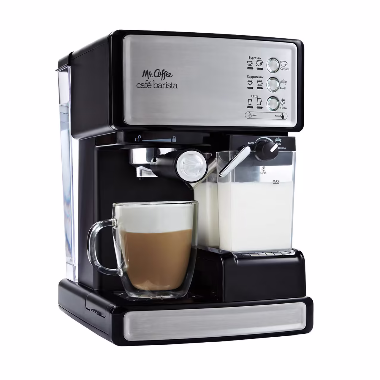 Mr. Coffee Cafe Barista Black & Silver Espresso Maker