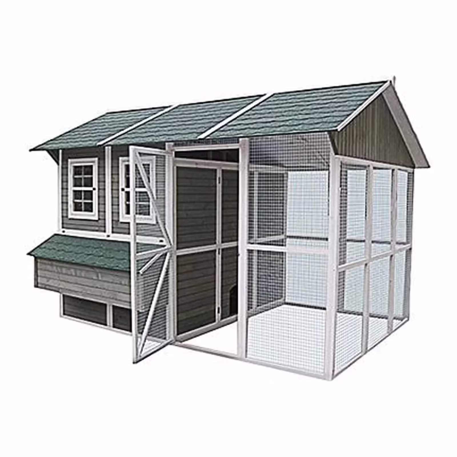 2025 My Backyard Farm DDP-1553 Extreme Chicken Barn Coop, Walk-In, Holds 24 Birds, 140.6 x 108.3 x 96-In. - Quantity 1