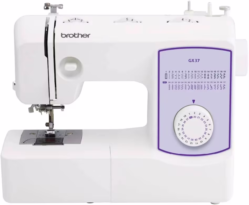 Brother sewing machine, GX37, 37 built-in stitches, 6 sewing feet included