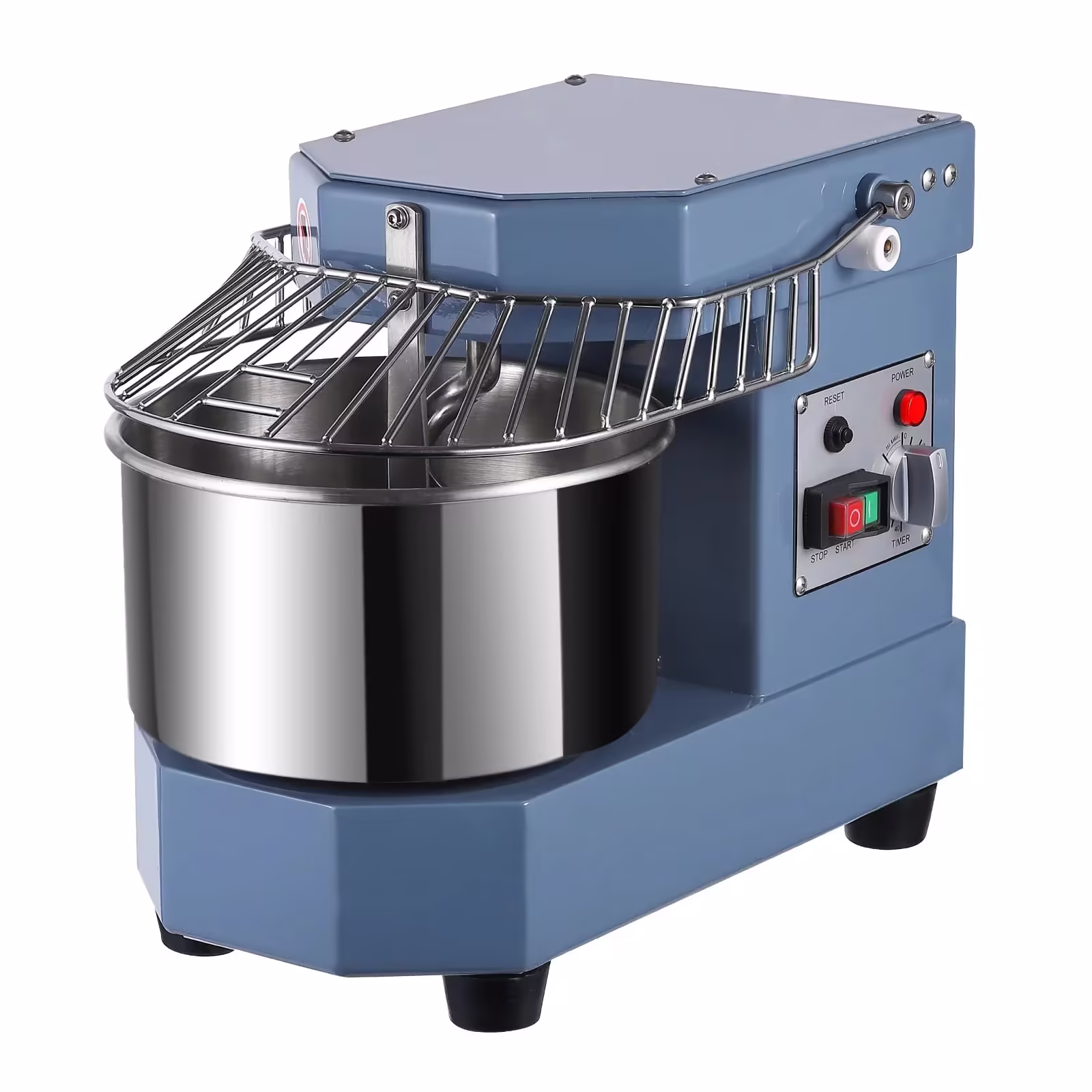 2025 8Qt Commercial Food Mixer, 450W Dual Rotating Dough Kneading Machine w Food-grade Stainless Steel Bowl, Security Shield & Timer, Commercial