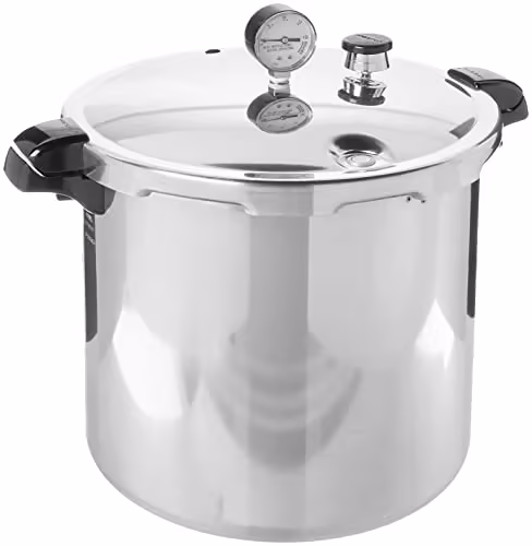 Presto 01784 23 Quart Induction Compatible Pressure Canner, Silver, Aluminum: Home & Kitchen