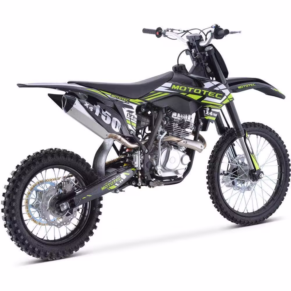 MotoTec X5 250cc 4-Stroke Gas Dirt Bike Black