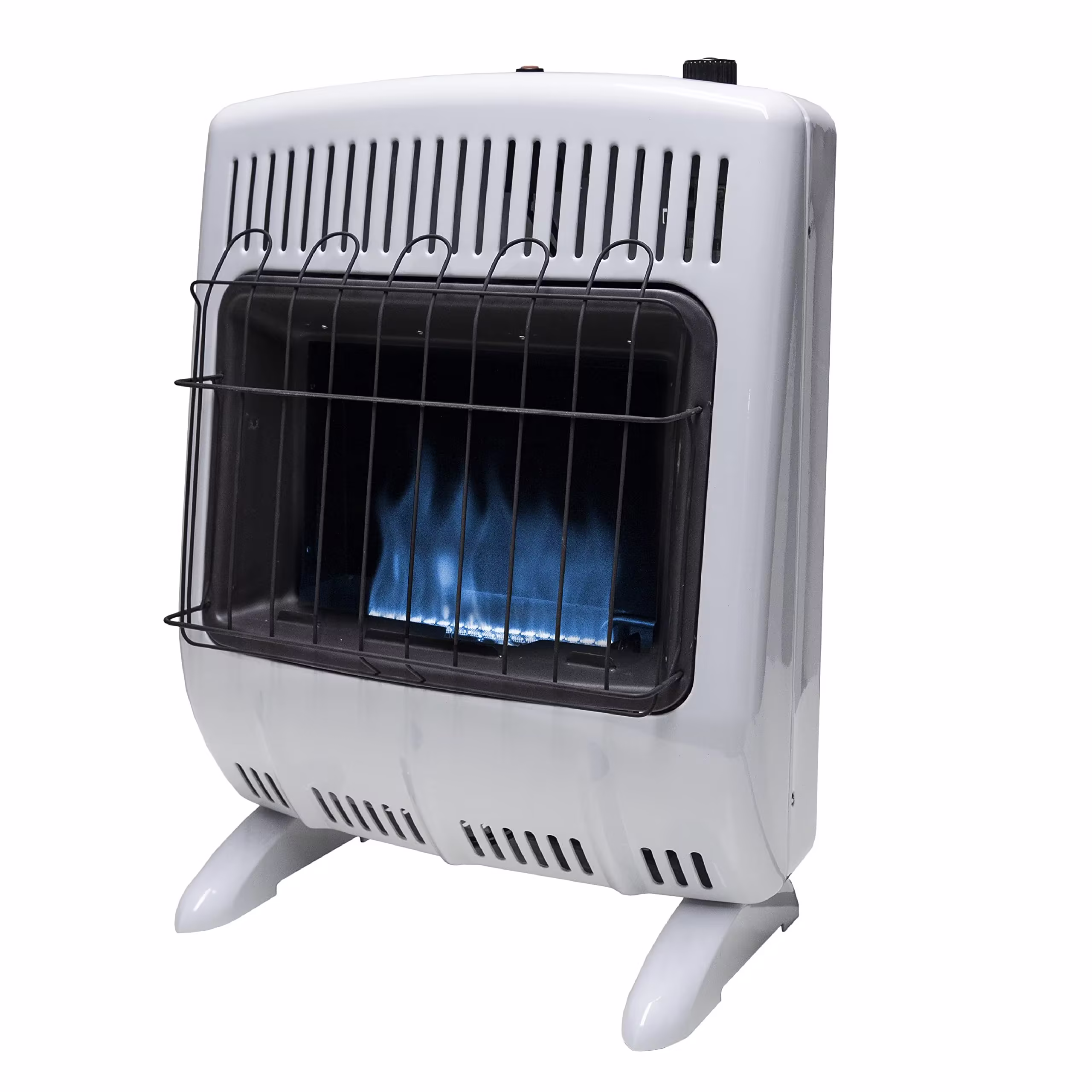 Mr. Heater Blue Flame 20,000 BTU Propane Heater, Vent-Free, Wall/Floor Mount, Multicolor, 500 sq ft Coverage