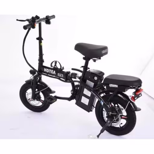 Folding Electric Bike, 250W Electric Bike Suitable for Adults and Teenagers Removable Battery Fat Tire Electric Bike Beach Snow Bicycle