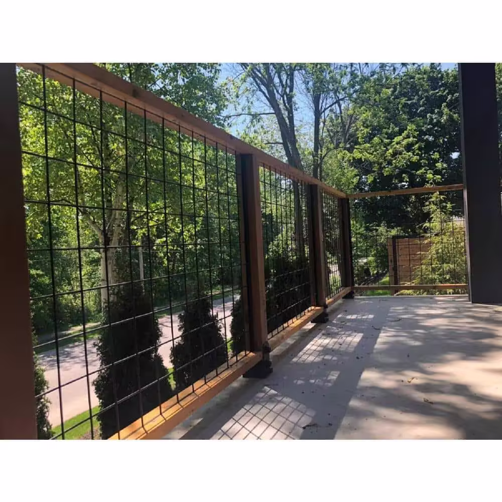 36 in. x 72 in. Wild Hog Black Metal Railing Panel (5-Pack) 36WHB5PK-Instock