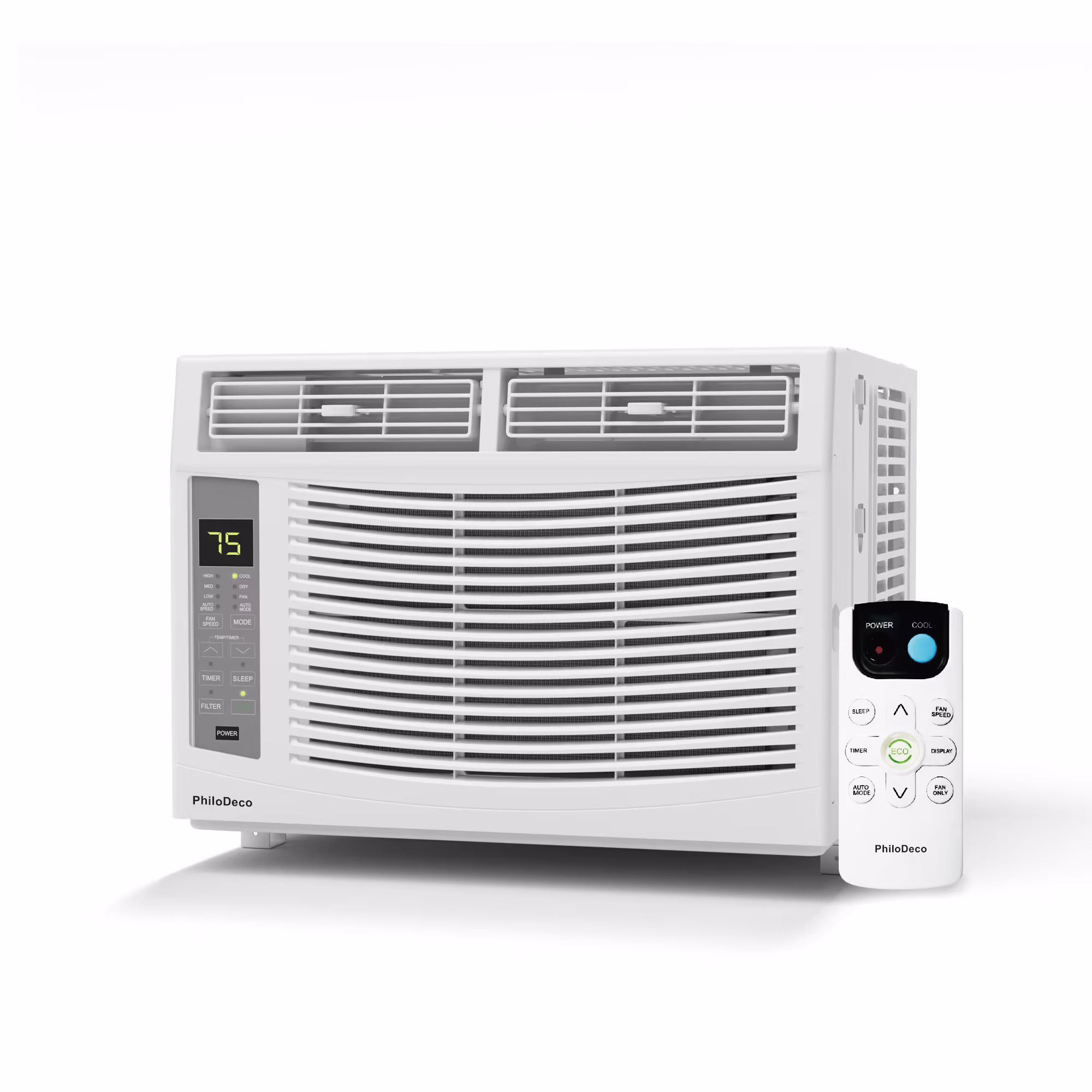 Window Air Conditioner 6000 BTU Cool to 250 Sq Ft Intelligent, LED, Remote Control, Easy to Clean Filter Screen, Can