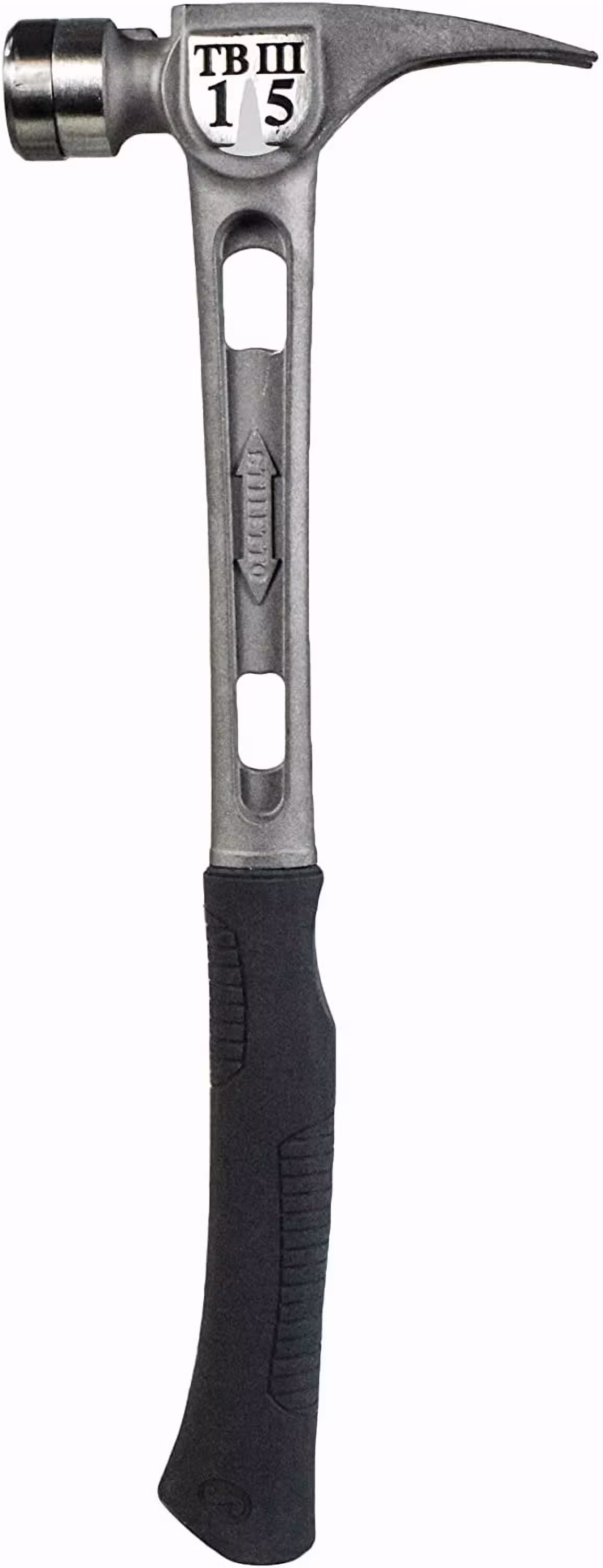 Stiletto TB3SC 15 oz Tibone III Titanium Hammer with Smooth Face Curved Handle