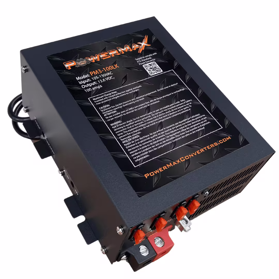 Powermax USA 100A 12V - 110V Smart Automotive Battery Charger