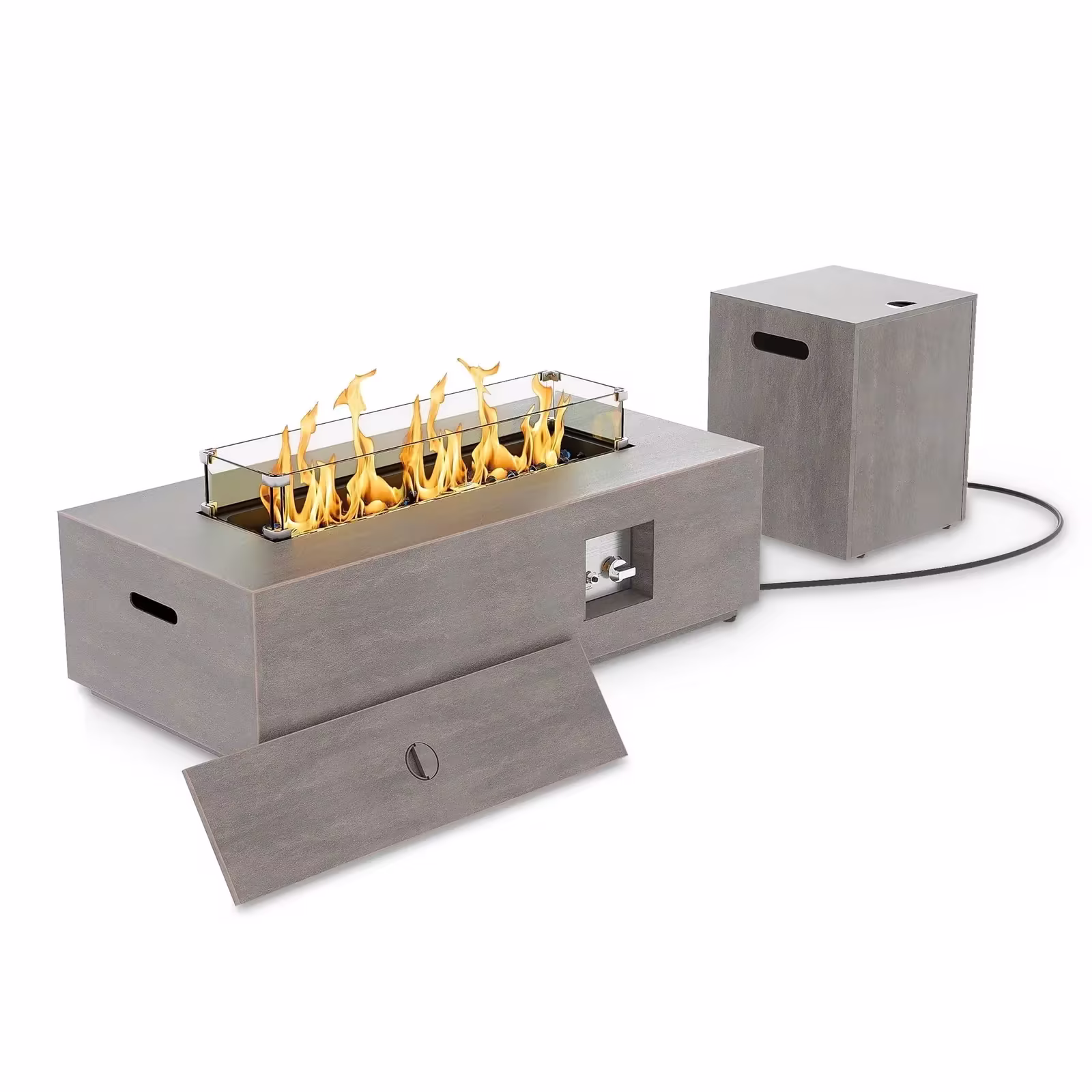 Evita 42'' 50,000 BTU Outdooor Propane Fire Pit Table with Adjustable Flame