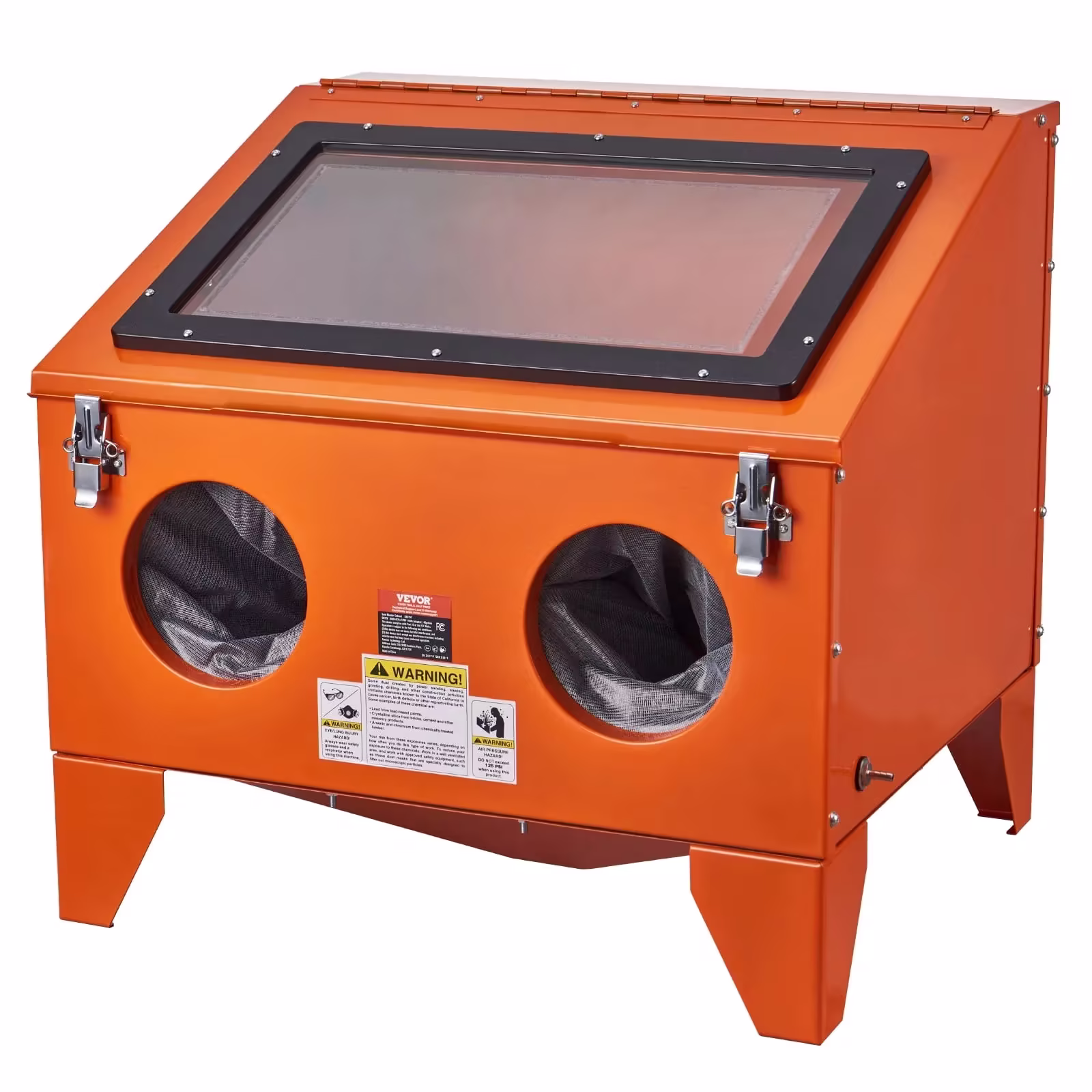 VEVOR 40-Gallon Benchtop Steel Sandblasting Cabinet, 40-120 PSI, Blasting Gun and 4 Ceramic Nozzles