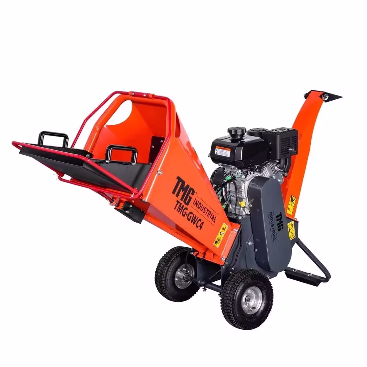 TMG Heavy Series™ 4" Wood Chipper Powered by 7 HP Kohler Command Engine, 6'' Reversible Blades, Dual Belt Drive, TMG-GWC4