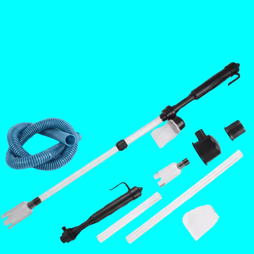 Battery Operated Aquarium Vacuum Gravel Cleaner Portable Fish Tank Cleaner Siphon Pump