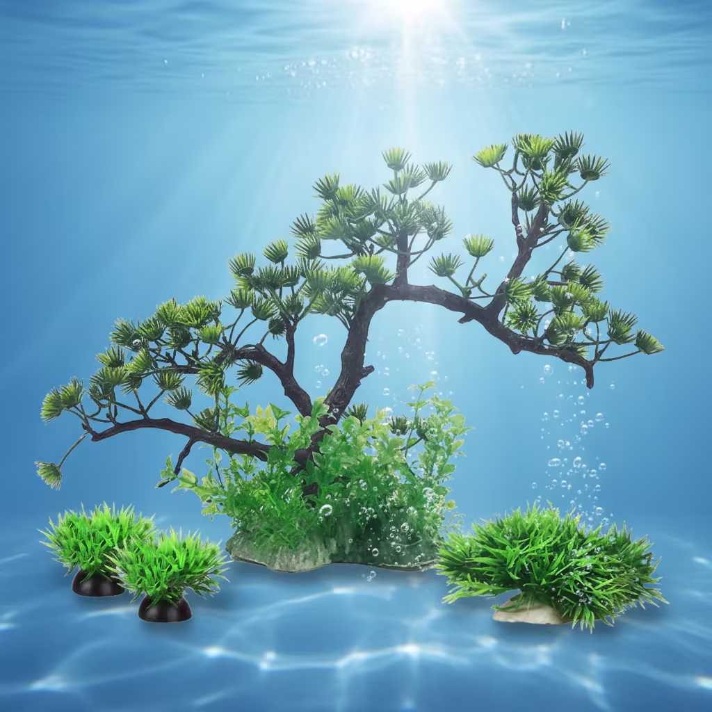 Aquarium Decoration Artificial Water Plants Set – Fish Tank