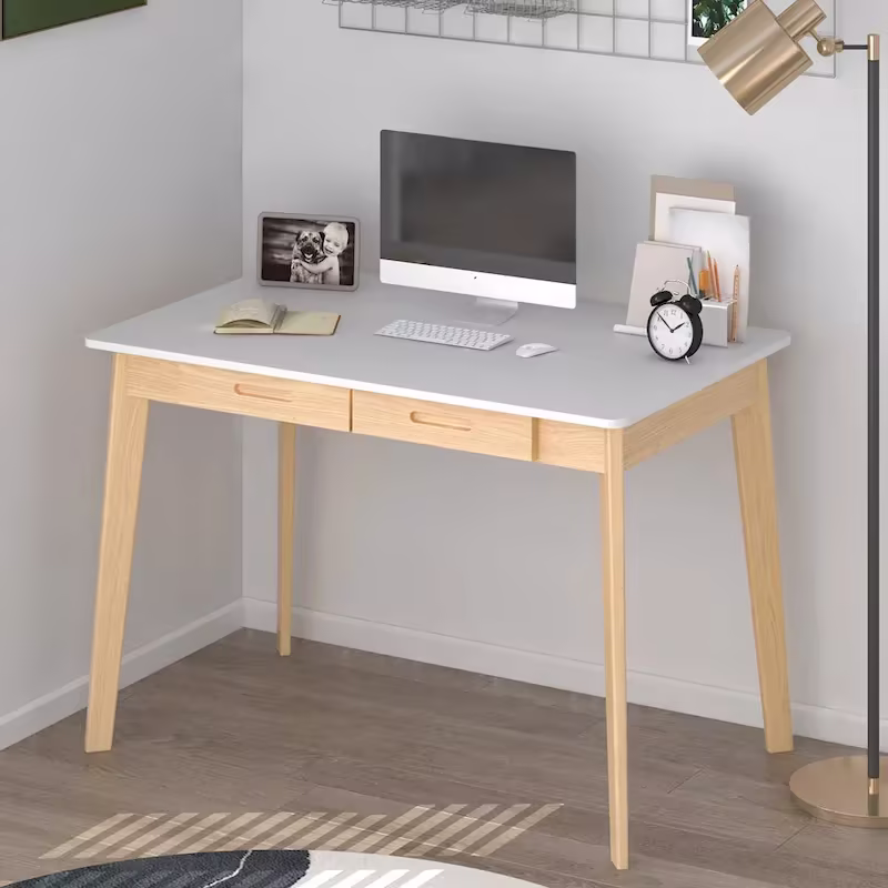 39.4-Inch Wooden Writing and Computer Desk