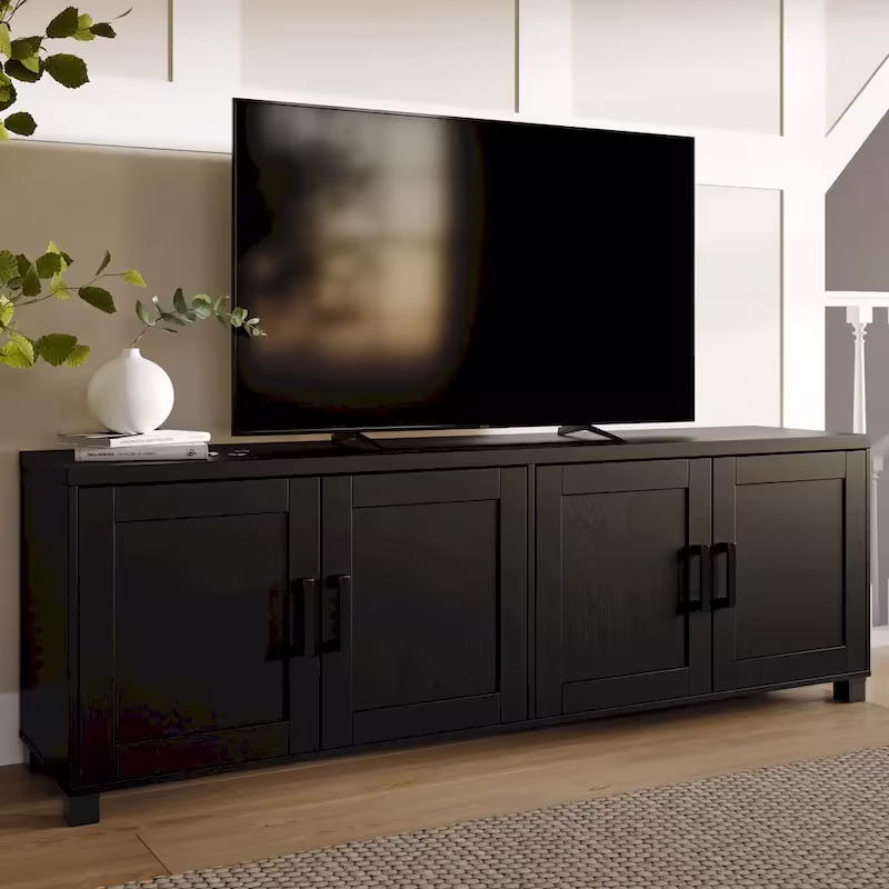 71-Inch TV Stand with Storage Cabinets for TVs up to 85 Inches