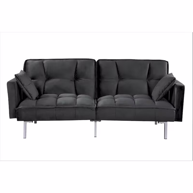 Bernal 75.6-Inch Velvet Sleeper Sofa Bed