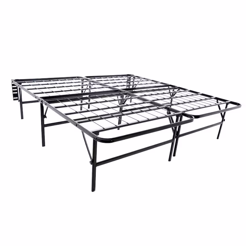 Brookside Foldable Full-Size Platform Bed Frame with Integrated Box Spring