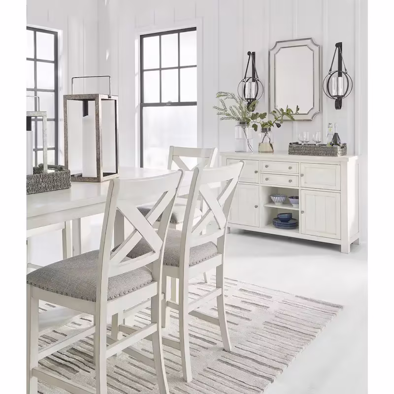 Robbinsdale Antique White Dining Server by Signature Design by Ashley - Dimensions: 56W x 18D x 36.13H