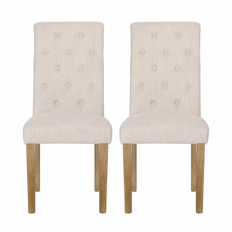 Set of 2 Aruda Upholstered Dining Chairs by Christopher Knight Home
