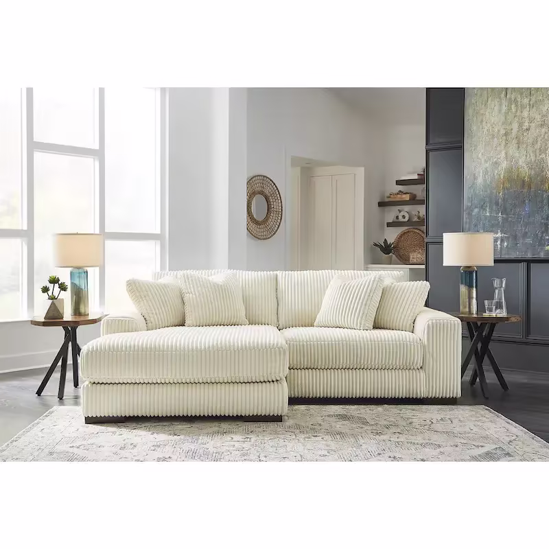 Signature Design by Ashley Lindyn 2-Piece Sectional Sofa with Chaise - Dimensions: 102W x 70D x 38H