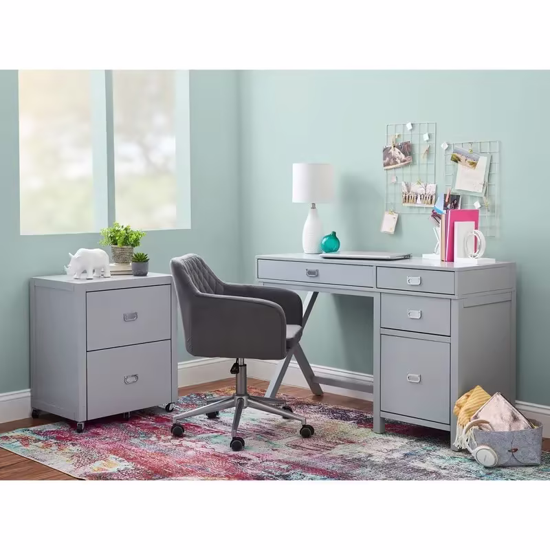 Linon Poppy Side Storage Writing Desk