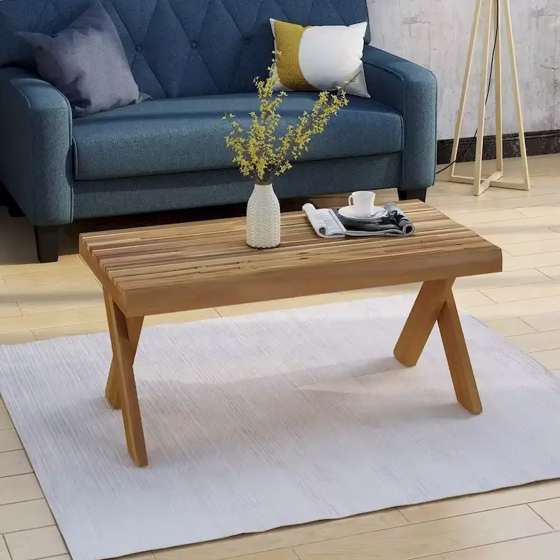 Christopher Knight Home Esmeralda Acacia Wood Farmhouse Coffee Table