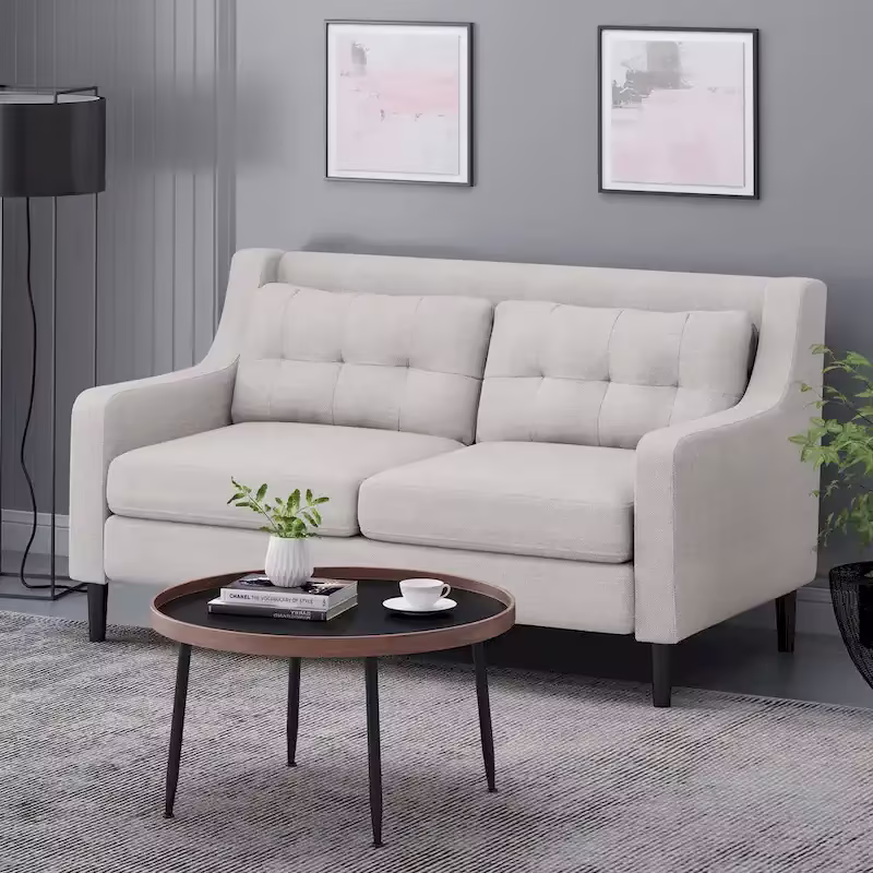 Christopher Knight Home Galene Modern Fabric Loveseat - Dimensions: 58"W x 33.5"L x 34.5"H
