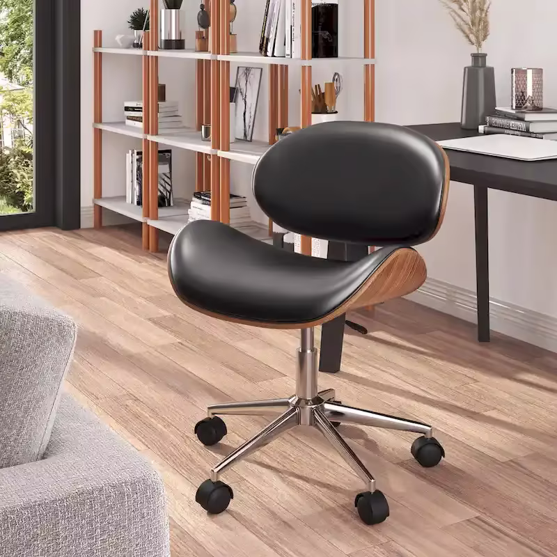Corvus Madonna Adjustable Curved Office Chair in Mid-Century Modern Style