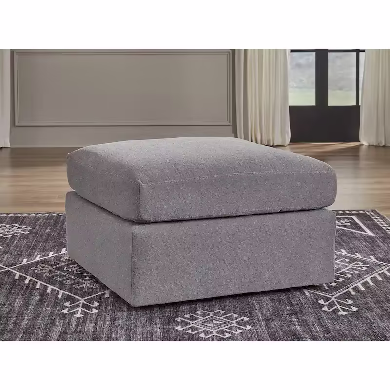 Signature Design by Ashley Modmax Dark Gray Extra-Large Accent Ottoman