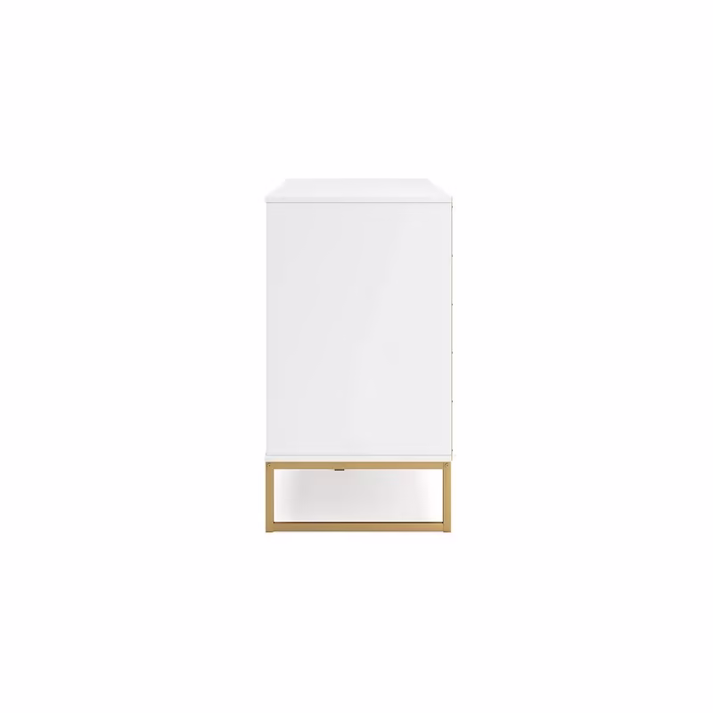 Signature Design by Ashley Socalle White and Gold Dresser