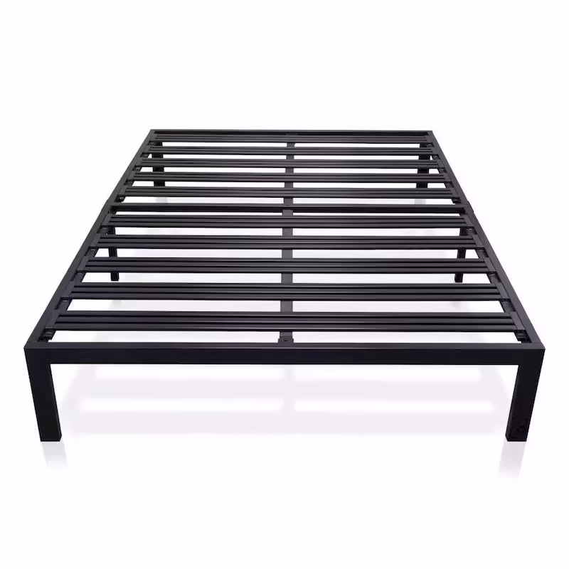 Sturdy King Metal Platform Bed Frame with Durable Slats