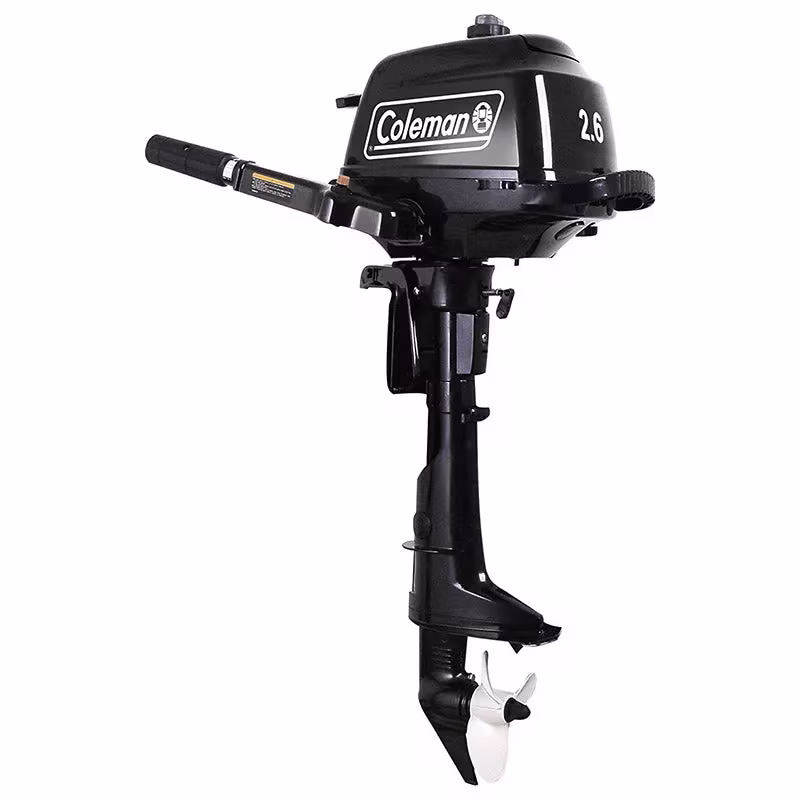 2.6 hp Outboard Motor with Short Shaft, Black