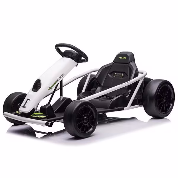 24V Electric Go-Kart for Kids Ages 8-12, Dual 300W Motors, 9Ah Battery