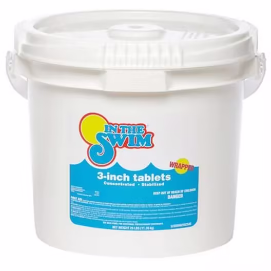 3 INCH CHLORINE TABLETS – 25 LBS